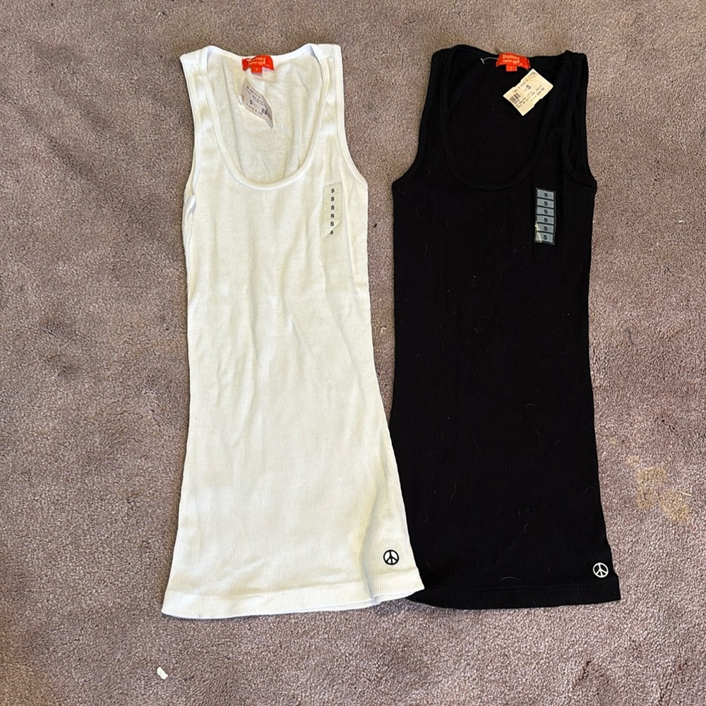 Butter Super Soft Tank Top/black /white